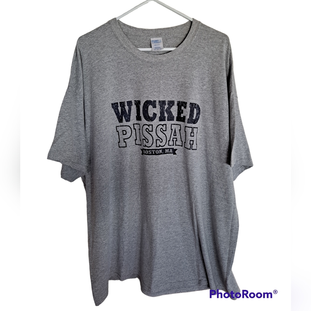 Wicked Pissah grey short sleeve t shirt, 3X